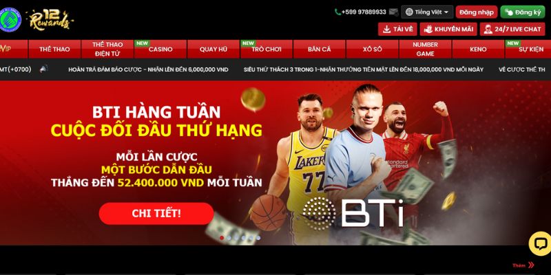 Link vào 12Bet mở cổng cá độ bóng đá đỉnh cao