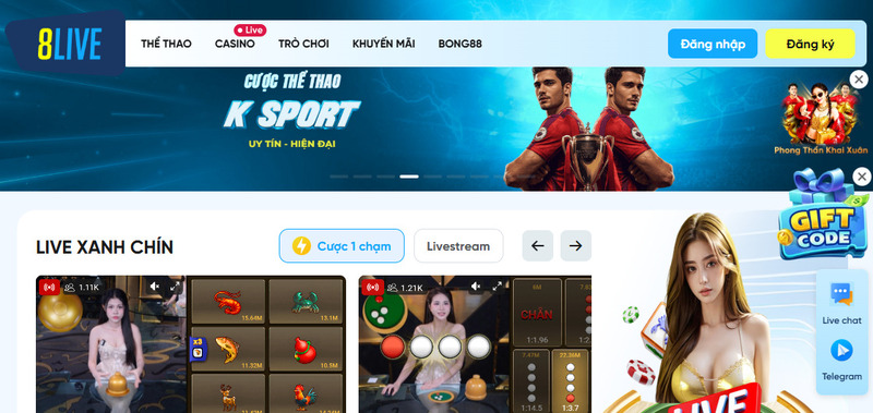 Kho tàng game giải trí đỉnh cao tại link vào 8Live